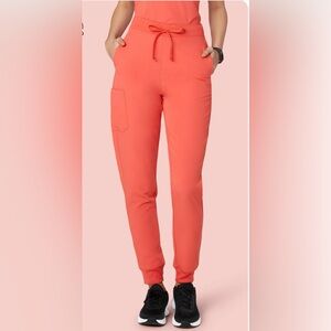 Mandala High Waisted Joggers- Coral